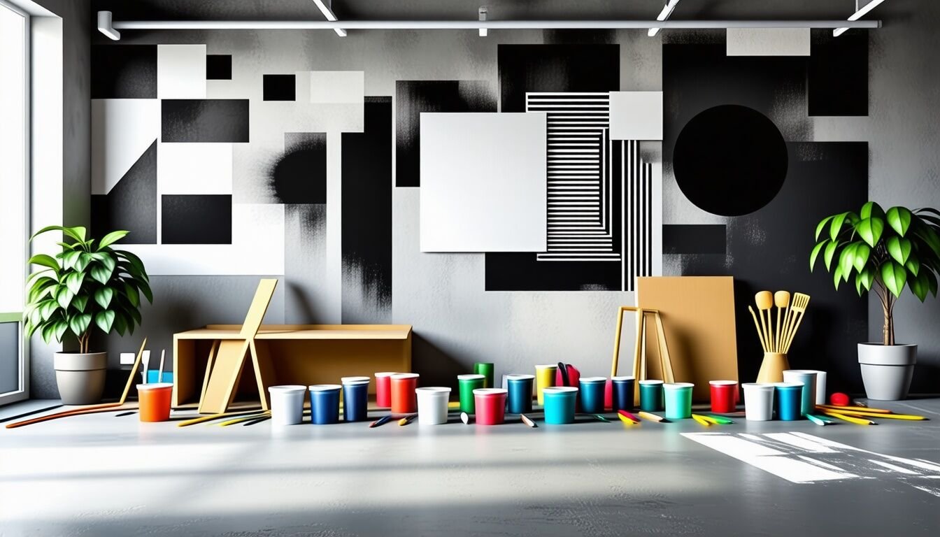 Découvrez 10 idées créatives de peinture graphique pour donner du style et de l’originalité à vos murs. Inspirez-vous et transformez votre intérieur avec des motifs tendance et colorés !