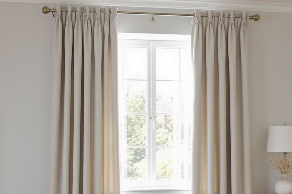 Quelle largeur de rideau pour une fenêtre de 120 cm