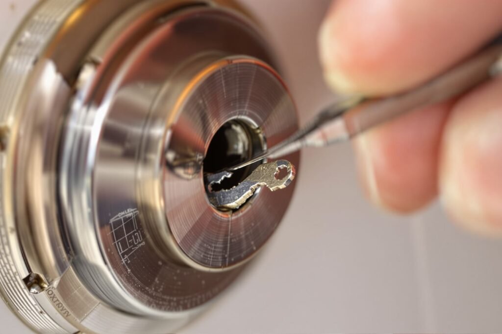 Retirer une clé cassée