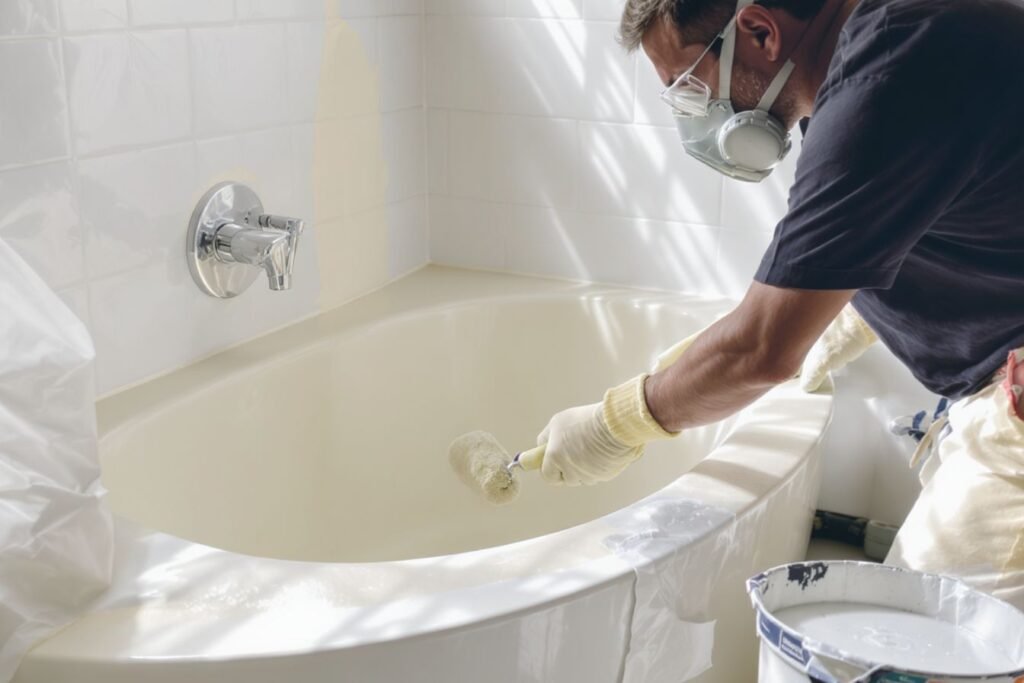 Peindre la baignoire
