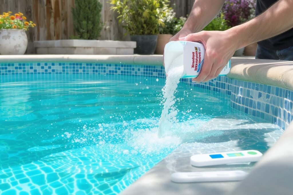 Remonter le pH d'une piscine sans produit chimique