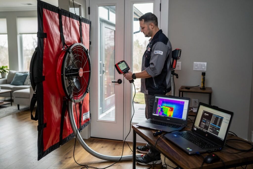 Test d'étanchéité à l'air