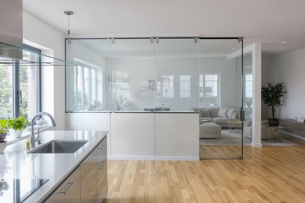 Séparer cuisine et salon