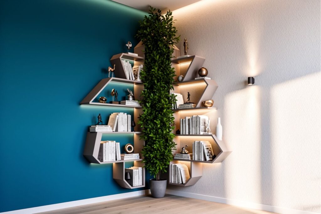 Transformer un angle de mur en atout déco