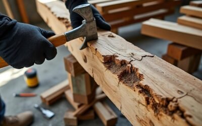 Comment réparer une poutre en bois pourrie efficacement