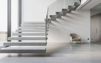 Escalier moderne en béton : design, finitions et prix