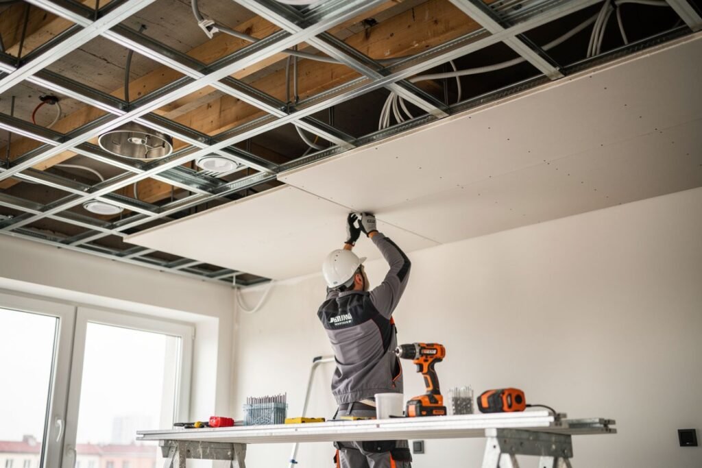 Faux plafond placo