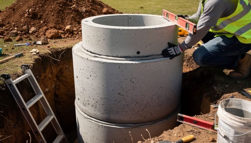 rehausse beton fosse septique