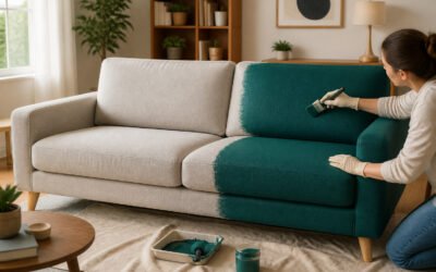 Peindre votre canapé en tissu : le relooking express