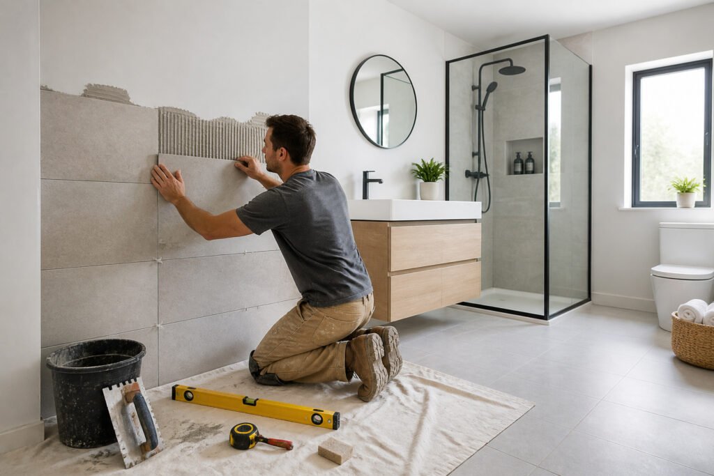Renovation de salle de bain moderne