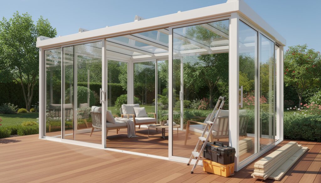 découvrez nos conseils pratiques pour réussir la construction d'une véranda sur terrasse, de la planification à la réalisation, afin d'ajouter une pièce lumineuse et confortable à votre maison.