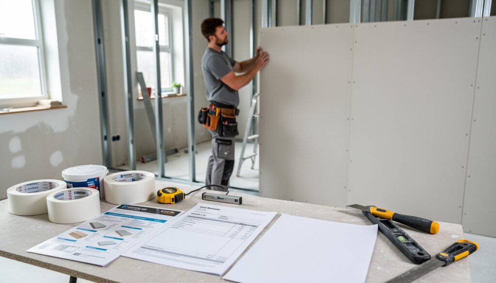 Prix pose cloison placo BA13 : tarifs, fournitures et devis