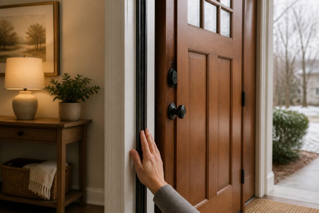 Porte dentree moderne avec isolation amelioree