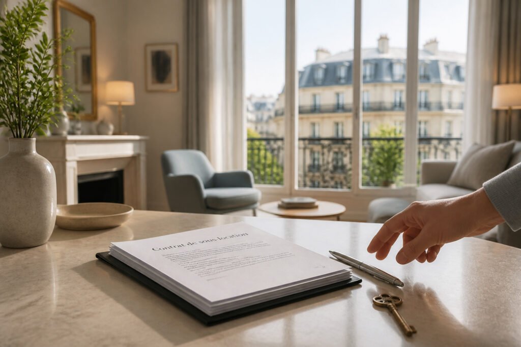 Accord de sous location a paris