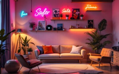 Néon déco vintage : styliser votre espace avec des lumières rétro