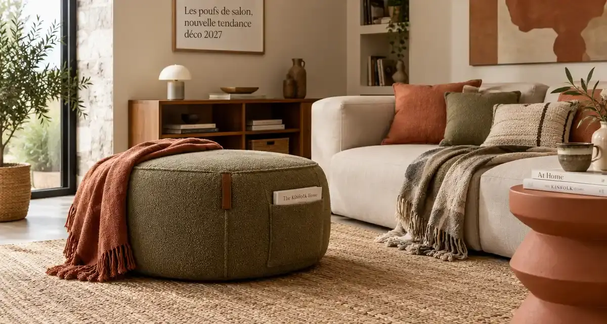 Les poufs de salon, nouvelle tendance déco 2027