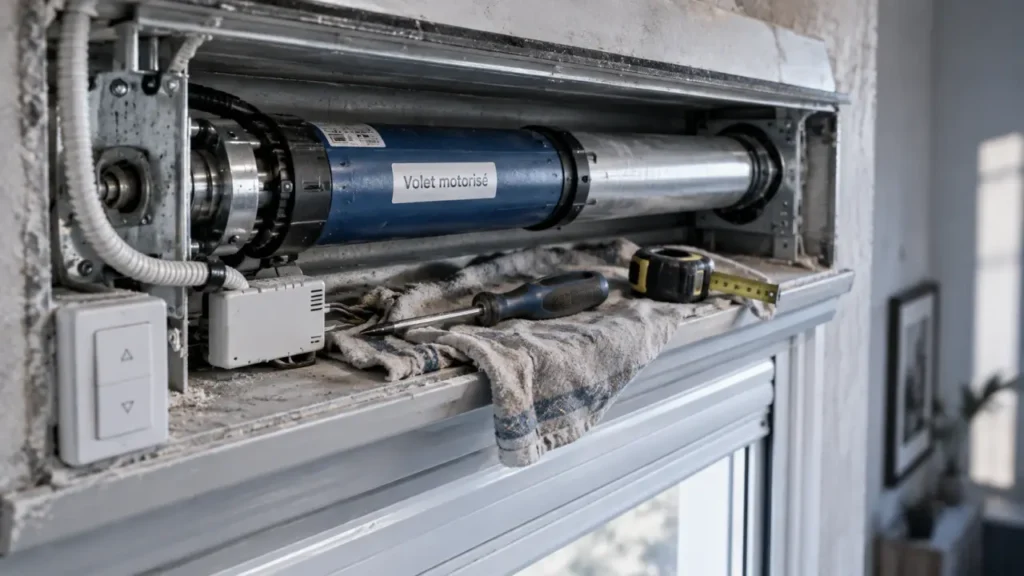 Automatisation volet roulant : axe incompatible, kit motorisation inutilisable