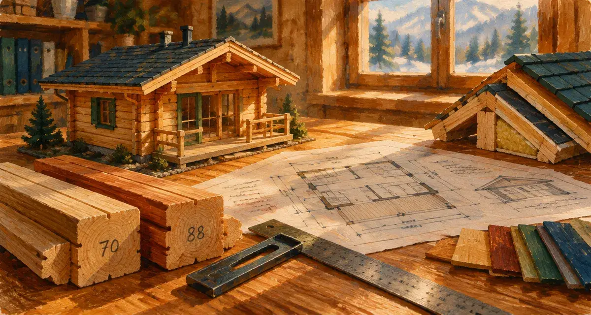 Chalet 30m2 : comparaison 70 et 88 mm pour l’enveloppe