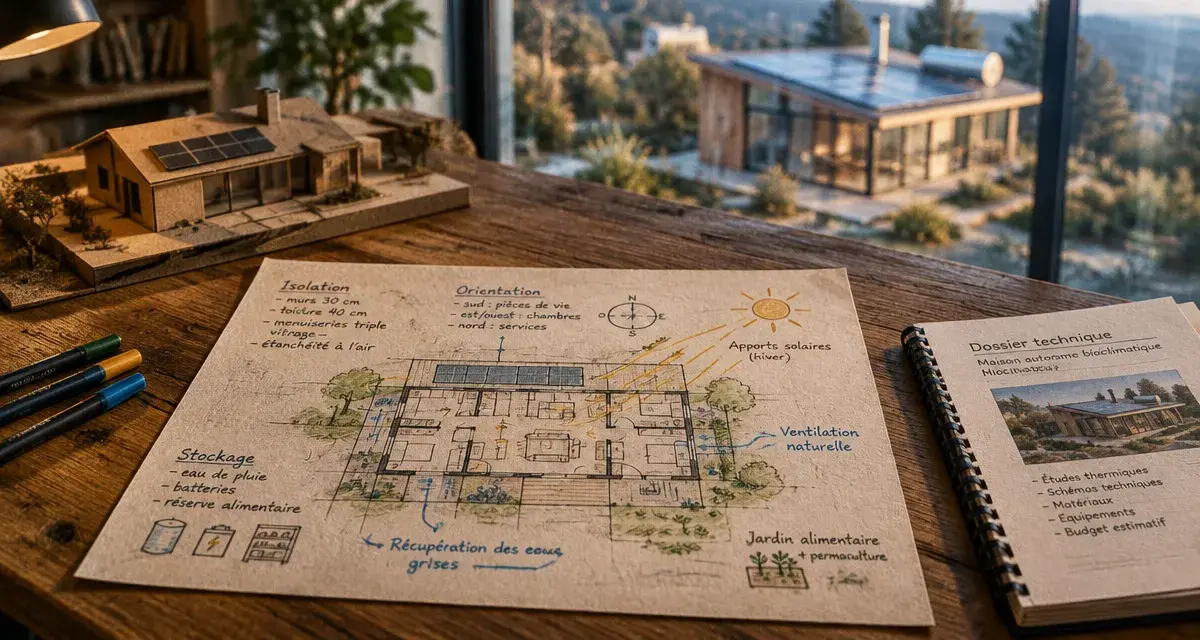 Constructeur maison autonome : plan bioclimatique, isolation et orientation