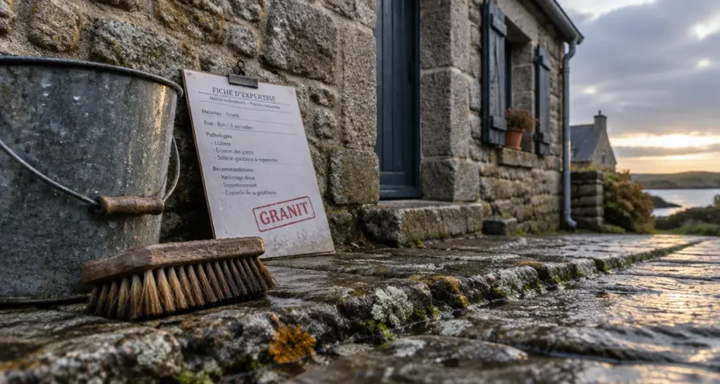 Maison en granit en Bretagne : façade en pierre et travaux