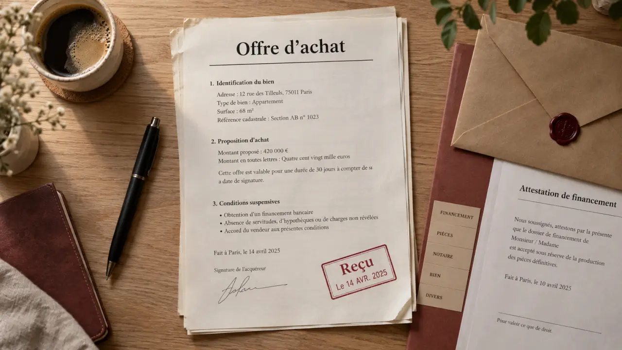 Offres d achat d une maison : offre d’achat immobilière valable 8 jours